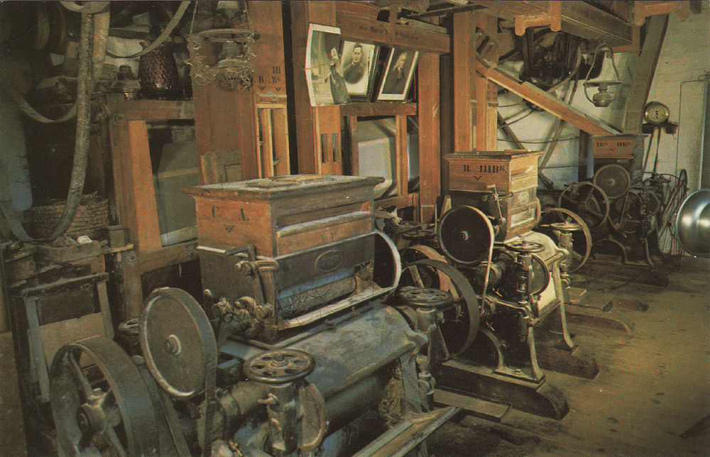 Restored machinery at Calbourne Mil